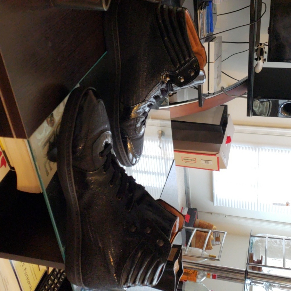 Mezlan Black Hightop Sneakers